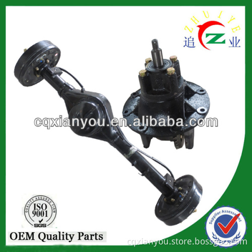 High quality hydraulic brake tricycle rear axle with differential